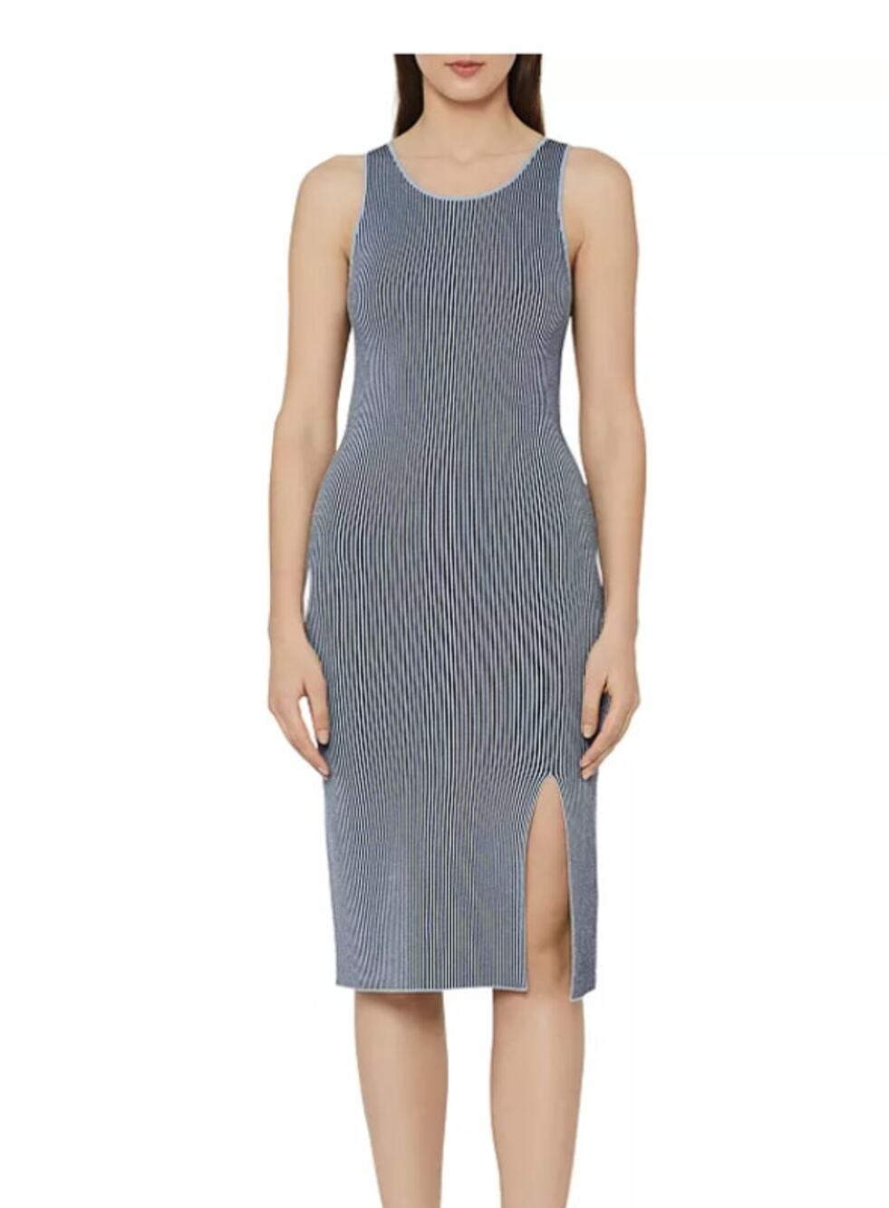 REISS Charlie Rib-Knit Body-Con Dress - Size 8